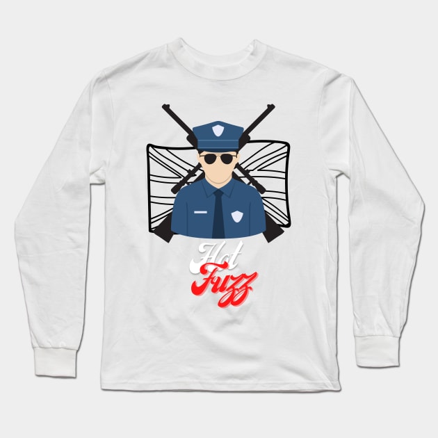 Hot Fuzz Long Sleeve T-Shirt by Ckrispy
